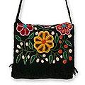Wool 'Tarma Muse' Medium Flap Shoulder Bag (Peru)