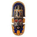 Handcrafted Wood 'Fisherman' African Mask (Ghana)