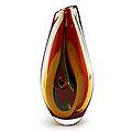 Murano Hand-blown Glass 'Artful' Large Vase (Brazil)