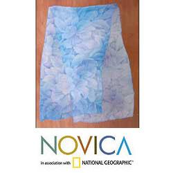 Silk 'Heavenly Blossoms' Scarf (Indonesia)