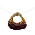 Sterling Silver Multicolor Crystal Necklace