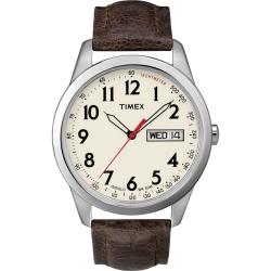 Timex Men's Classic Brown Leather Strap Watch