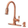 Fontaine Catherine Antique Copper Pull-Down Kitchen Faucet