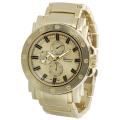 Geneva Platinum Men's Chronograph-style Matte Finish Link Watch