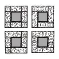 Square Mirror Wall Decor (Set of 4)