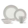 Mikasa 'Crisscross' Tan 4-piece Dinnerware