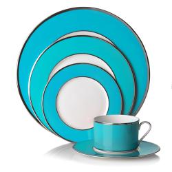 Mikasa 'Color Studio' Turquoise Platinum 5-piece Dinnerware