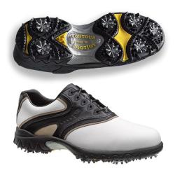 FootJoy Men's Contour White/ Black/ Grey Golf Shoes