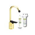 Westbrass Polished Brass Touch-flo Cold Water Dispenser with Under-counter Filter Kit
