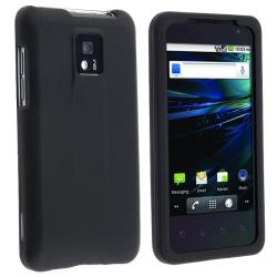 Black Rubber Coated Case for LG G2x/ T-Mobile G2x