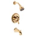 Fontaine Amalfi Polished Brass Tub and Shower Faucet Set with Valve