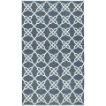 Handmade Thom Filicia Tioga Ink Blue Indoor/ Outdoor Rug (3' x 5')