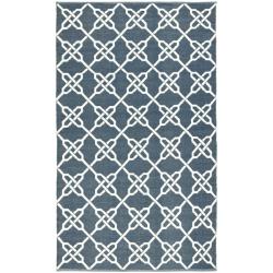 Handmade Thom Filicia Tioga Ink Blue Outdoor Rug (6' x 9')