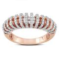 18k Pink Gold 5/8ct TDW Diamond Fashion Ring (G-H, SI1-SI2)