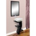 DreamLine Wood Base Vanity/ China Bianco Stone Sink/ Mirror Combo