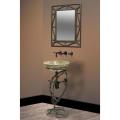 Free useful data on Wrought Iron Pinecone Votive Holder DreamLine Wrought Iron Vanity, Mirror and Emperador Light Vessel Sink