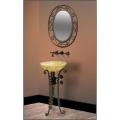 Essential info on Wrought iron staircase handrails DreamLine Wrought Iron Vanity, Mirror and Honey Onyx Stone Vessel Sink