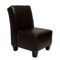 Miller Welted Chocolate Crocodile Chair