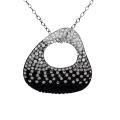 Sterling Silver Crystal Gradient Necklace