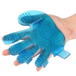 Blue Pet Massaging Palm-brush