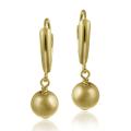18k Gold over Sterling Silver Bead Earrings