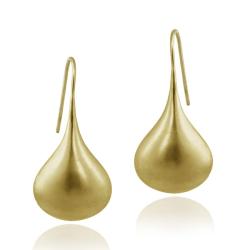 18k Gold over Sterling Silver Teardrop Earrings