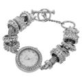 Geneva Platinum Women's Rhinestone-accented Toggle Watch