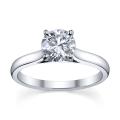 Platinum 1ct TDW Diamond Solitaire Engagement Ring (H-I, SI1-SI2)