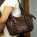 Leather 'Peruvian Braids' Shoulder Bag (Peru)