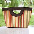 A few more facts on Front Tropical Splash Cotton 'Rio Carnival' Medium Tote Bag (Brazil)