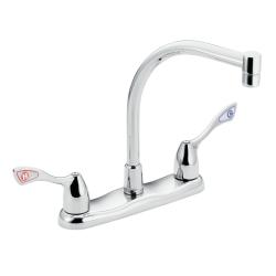 Moen Chrome Double-handle Kitchen Faucet
