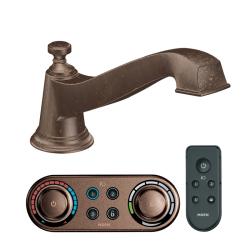 Moen Oil Rubbed Bronze Low Arc Roman Tub Faucet Includes Iodigital Technology