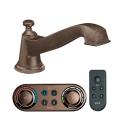 Moen Oil Rubbed Bronze Low Arc Roman Tub Faucet Includes Iodigital Technology