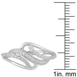 Sterling Silver 1/4ct TDW White Diamond Fashion Ring (I-J, I2)