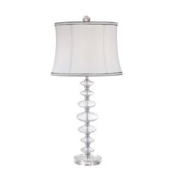 Drops of Dew 1-light Clear Glass Table Lamp 
