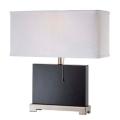 Vertical Floodgate Dark Brown Nickel Table Lamp