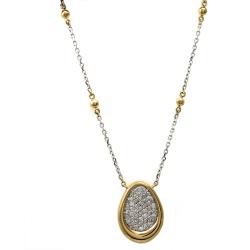 14k Two-tone Gold 1/2ct TDW Diamond Necklace (H-I, I2)