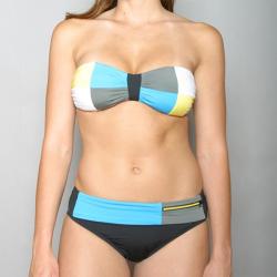 Jag Women's 'Checked Out' Retro Bandeau 2-piece Bikini Swimsuit