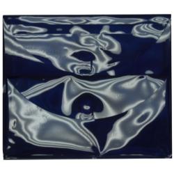Plastic Blue 2-pocket Booklet Envelope with Velcro Closure (Pack of 12 )