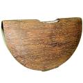 Wood Texture Aluminum Banana Boat Vase