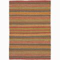 Hand-woven Natural Living Jute Stripe Rug (9' x 13')