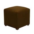 Tyler Chocolate Brown Cube Ottoman