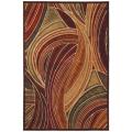 Red Abstract Rug (5'3 x 7'10)