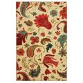Ivory Tropical Acres Floral Rug (8' x 10')