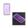 Premium iPhone 3G/ 3GS Purple Blooming Flower Protector Case