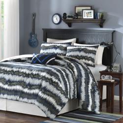 Luke Blue Full/Queen-size 4-piece Comforter Set