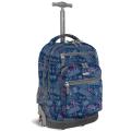 J World 'Sunset' Blinker Blue 19.5-inch Rolling Laptop Backpack