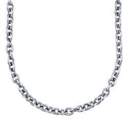 Stainless Steel 24-inch Rolo Link Necklace