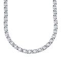 Stainless Steel 24-inch Fancy Link Necklace