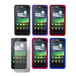 T-Mobile G2x/ LG Optimus 2X Rubberized Hard Case with Screen Protector